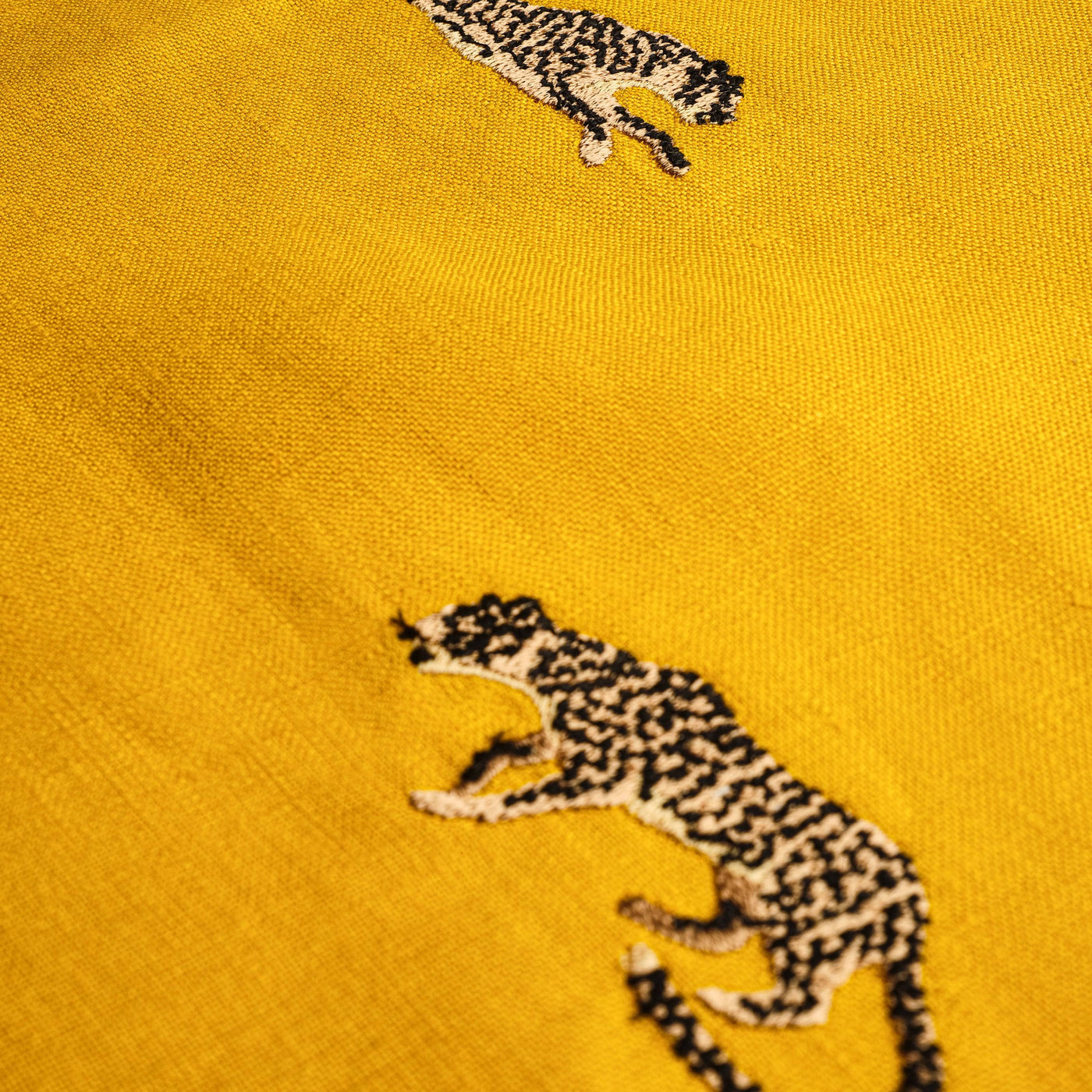 Cheetah Set of 2 Placemats, Mustard 4