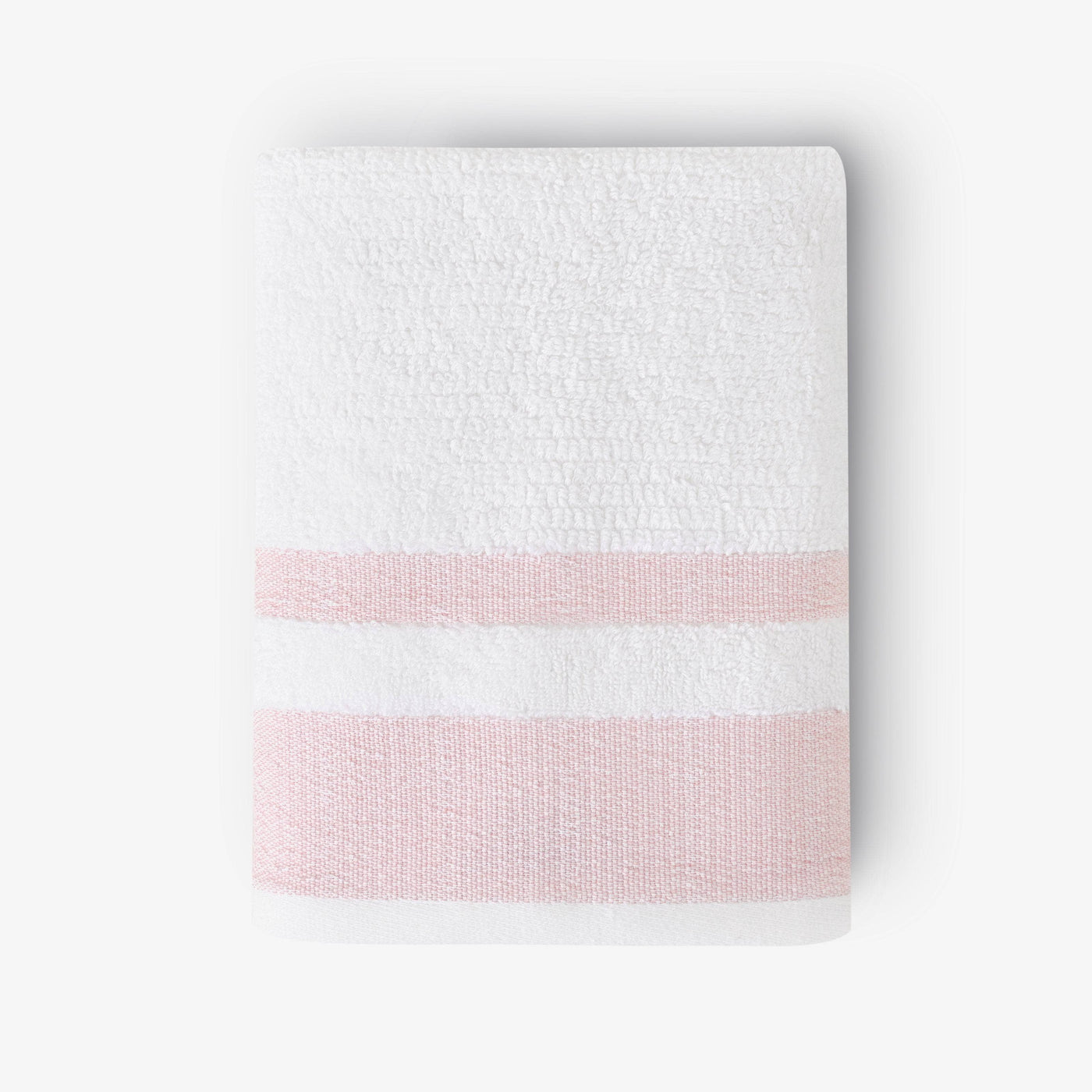 Charlotte Striped 100% Turkish Cotton Hand Towel, Pink 1