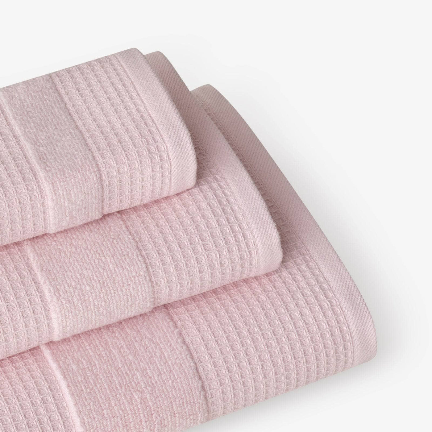 Airsense Waffle 100% Turkish Cotton Bath Towel, Pink Bath Towels sazy.com