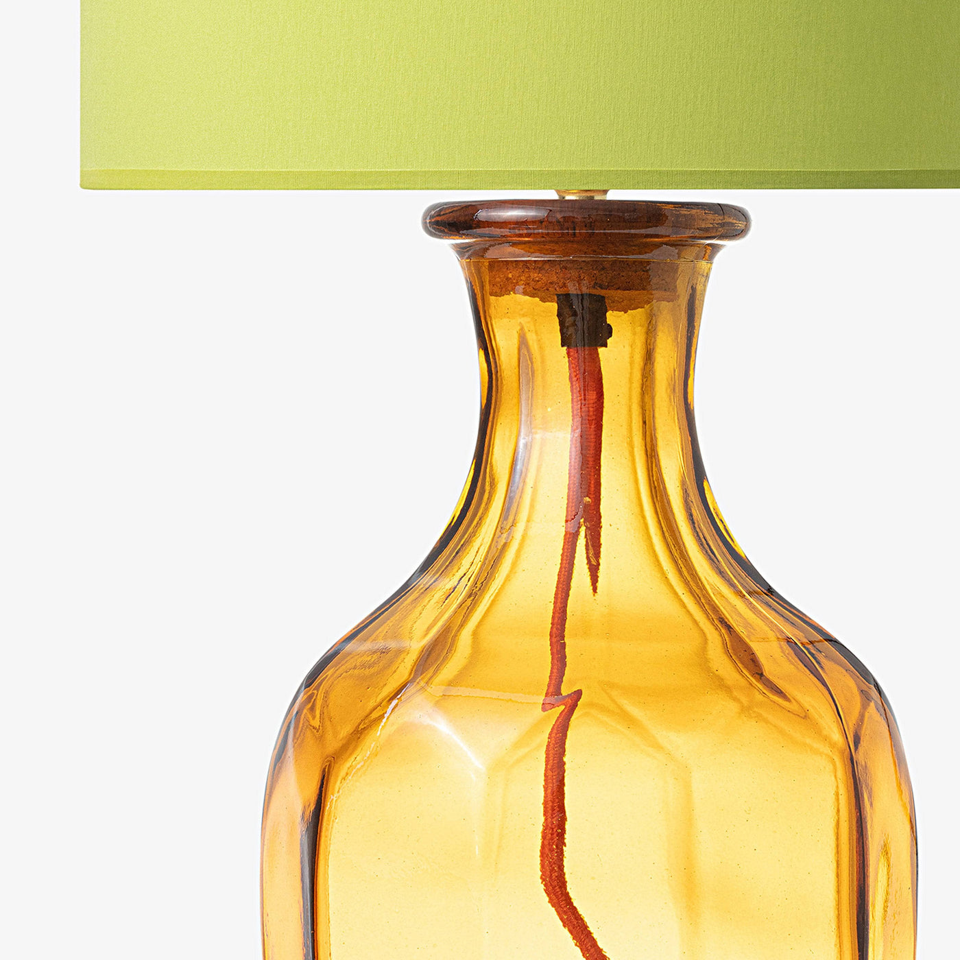Hoku Glass Table Lamp, Amber, 35 cm Table & Bedside Lamps sazy.com