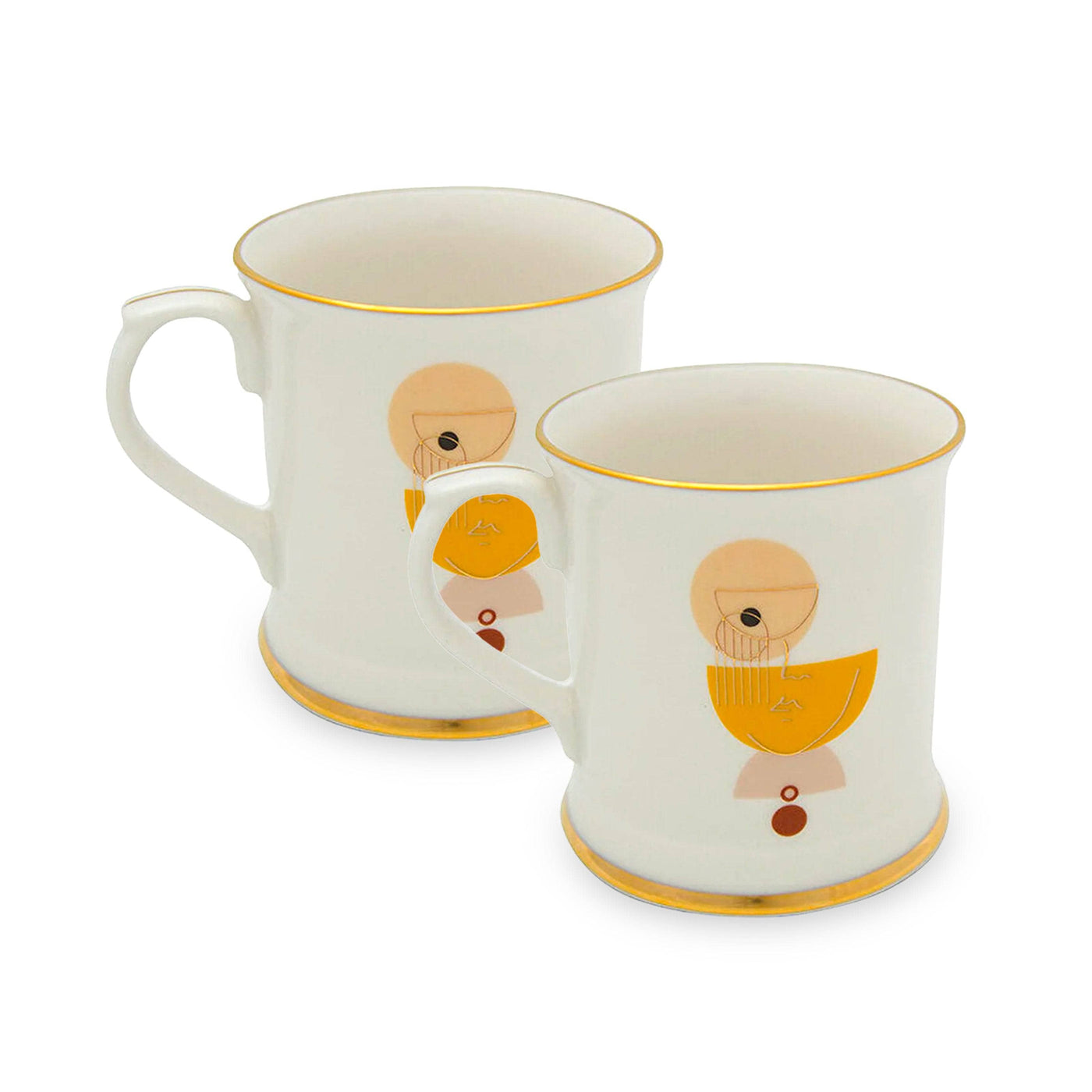 Abstract Set of 2 Mugs, Multicoloured Cups & Mugs sazy.com