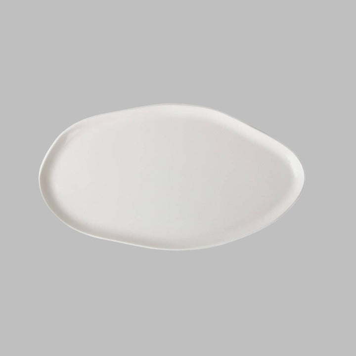 Alumilite Set of 6 Oval Plates, Creme, 27 cm Plates sazy.com