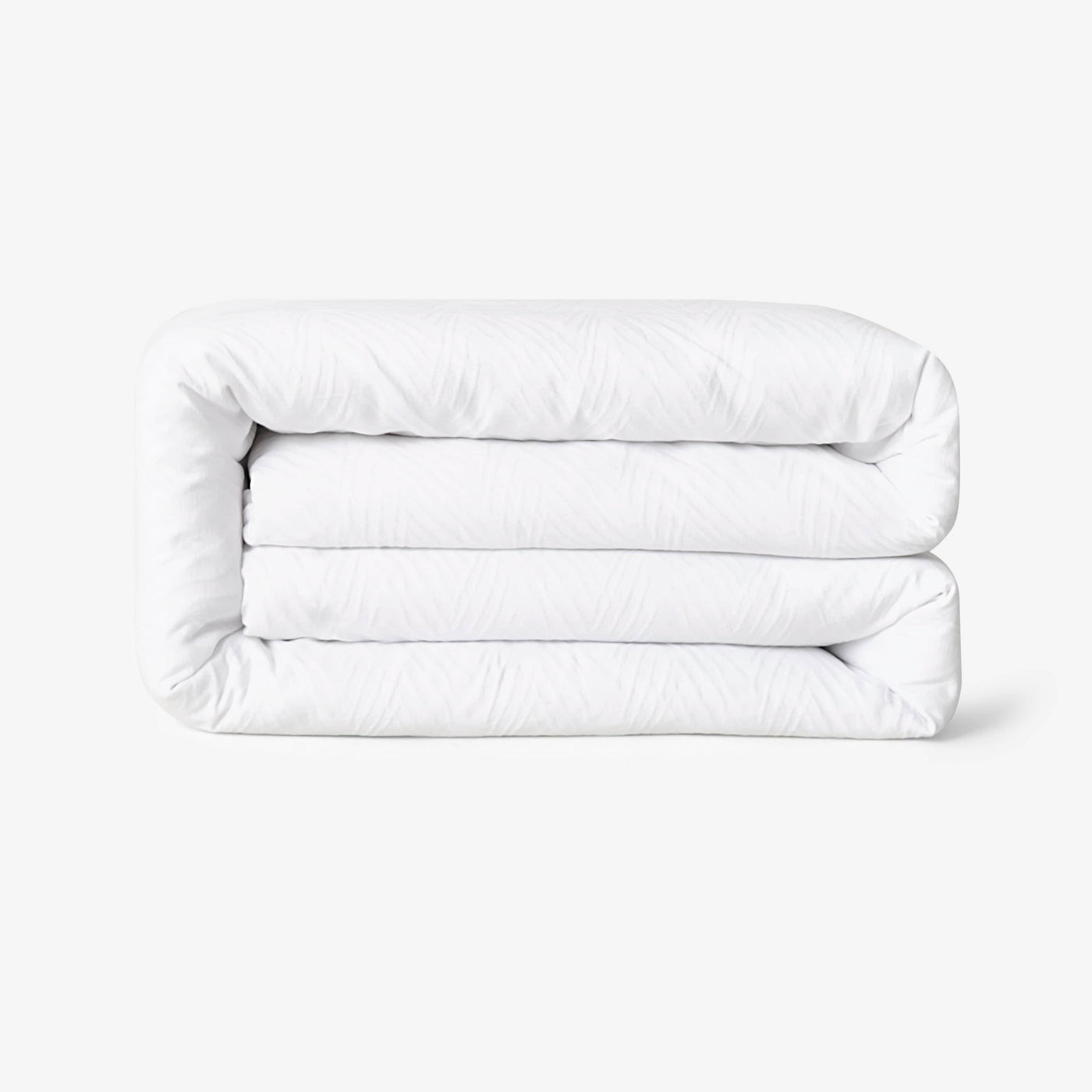 Freddie 100% Turkish Cotton Jacquard 300 TC Duvet Cover Set + Fitted Sheet, White, Double Size 3