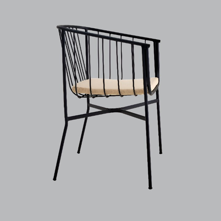 Fenix Criss Cross Accent Chair, Black Armchairs sazy.com