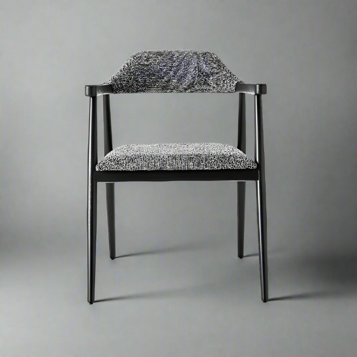 Visby Armchair, Black - Anthracite Grey Dining Chairs & Benches sazy.com