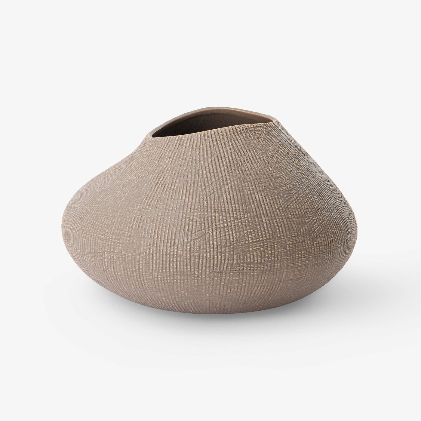 Corfe Ceramic Vase, Taupe, S Vases sazy.com