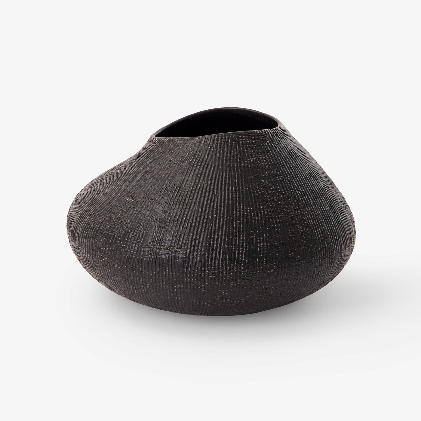 Corfe Ceramic Vase, Black, S Vases sazy.com