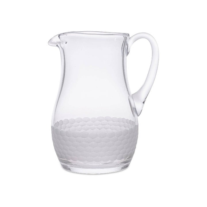 Bermondsey Glass Jug, White, 1.75 L Pots & Jugs & Pitchers sazy.com