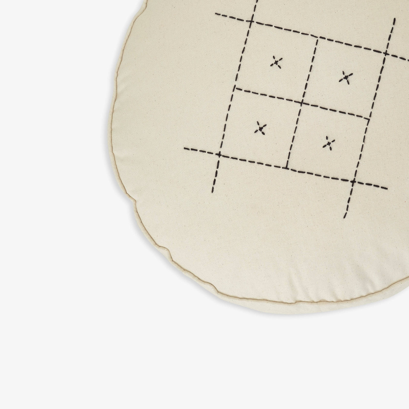 Olympia Floor Cushion, Cream, 45x45 cm 3