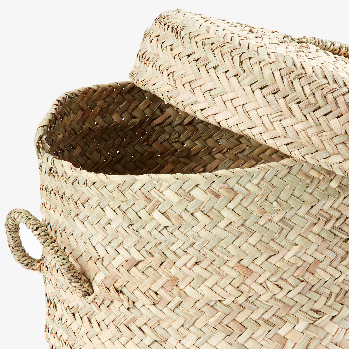 Bennet Lidded Basket, Natural, 30x30 cm 2