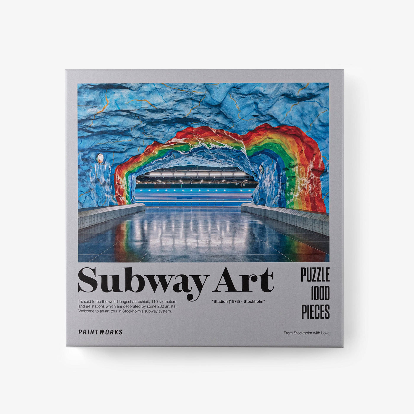 Printworks Subway Art Rainbow Puzzle, Multicoloured Gifts sazy.com