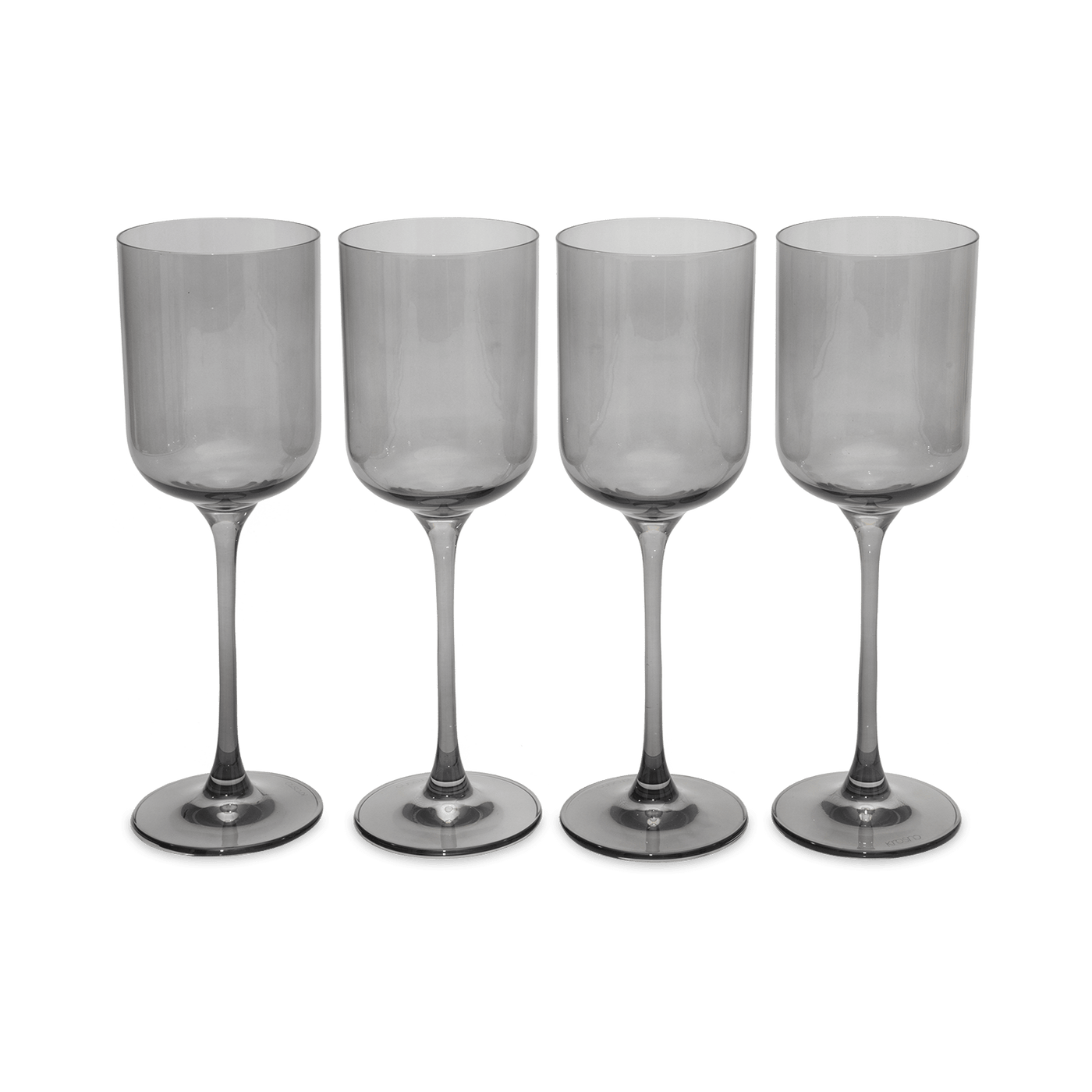 Soho Set of 4 Wine Glasses, Charcoal, 350 ml Glasses & Tumblers sazy.com
