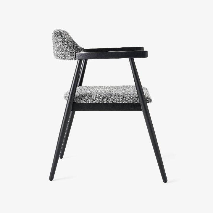 Visby Armchair, Black - Anthracite Grey Dining Chairs & Benches sazy.com