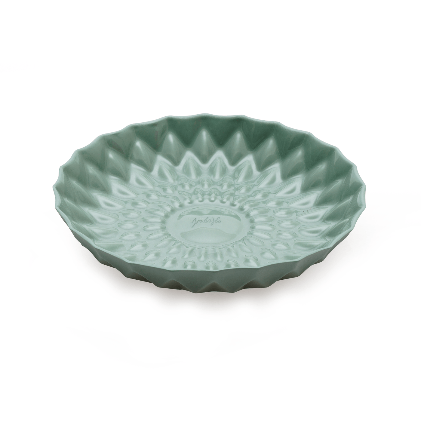 Geo Handmade Plate, Light Green, 17 cm 1