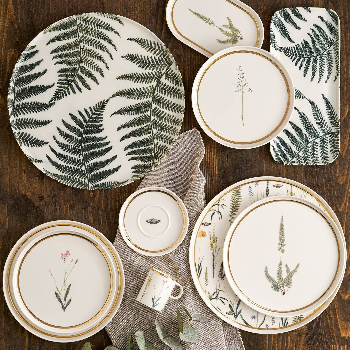 Botanical Set of 6 Side Plates, 21 cm Plates sazy.com