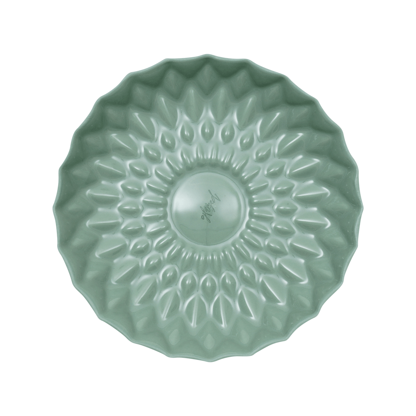 Geo Handmade Plate, Light Green, 17 cm 2