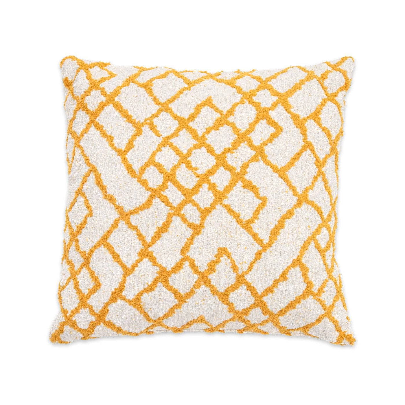 Diamond Geometric Cushion Cover, Yellow, 50x50 cm Cushion Covers sazy.com