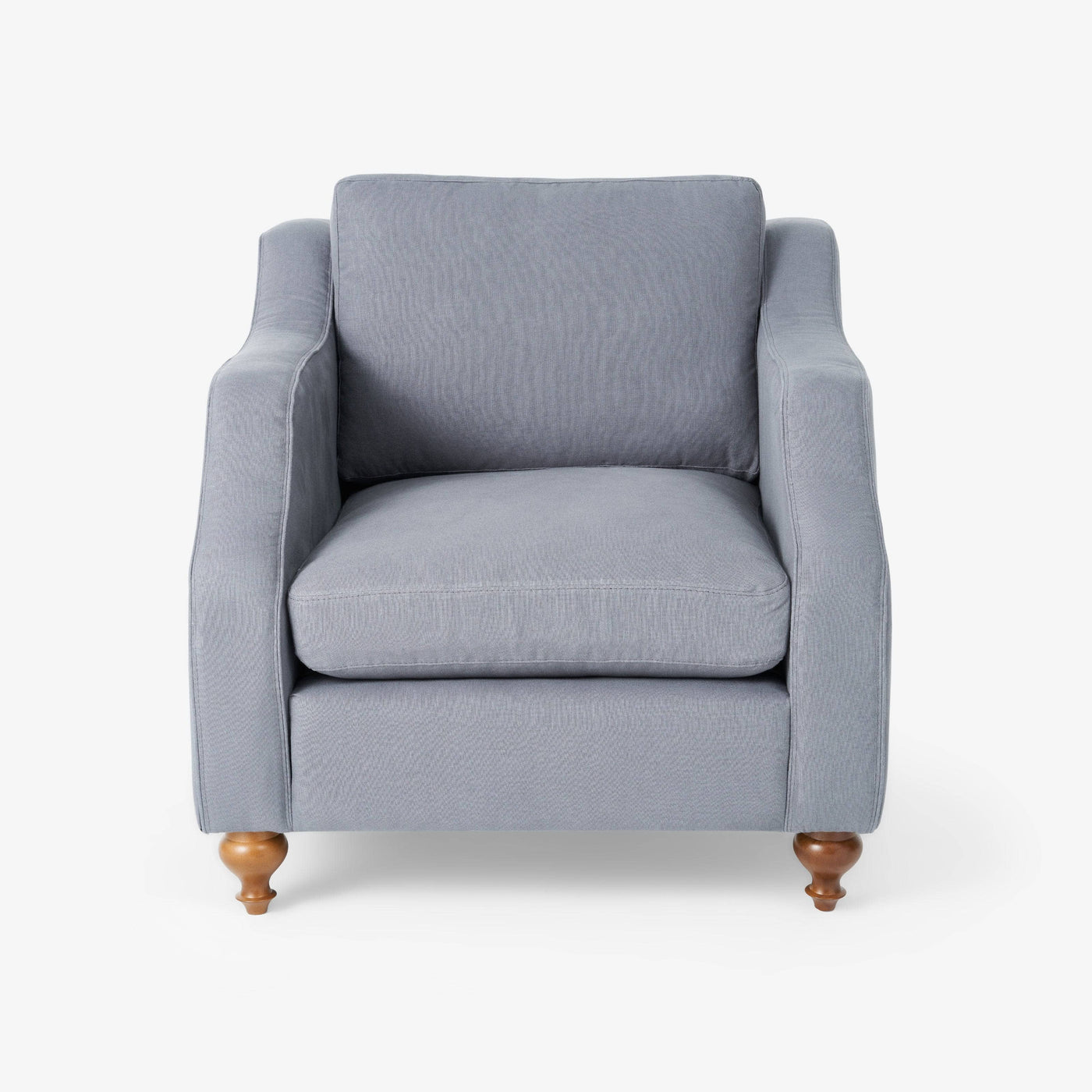 Klimt Linen Armchair, Grey Armchairs sazy.com
