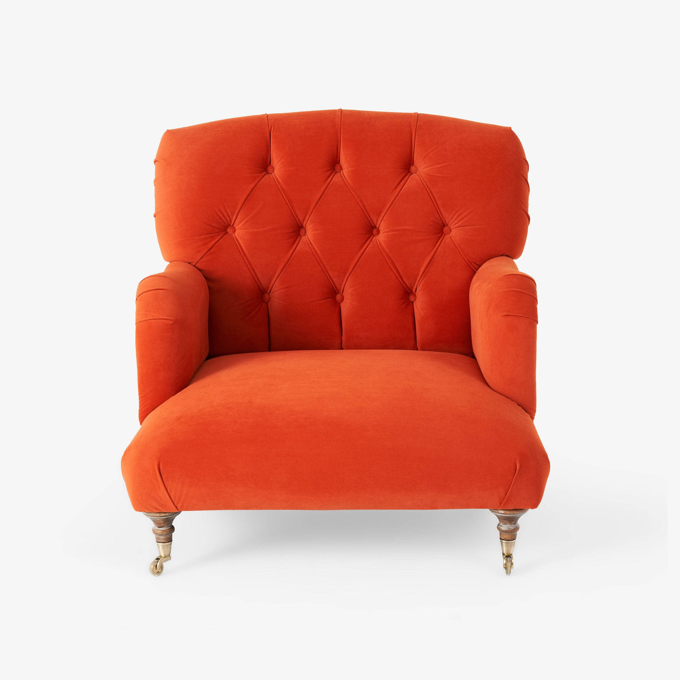Hurst Velvet Armchair, Cinnamon Armchairs sazy.com