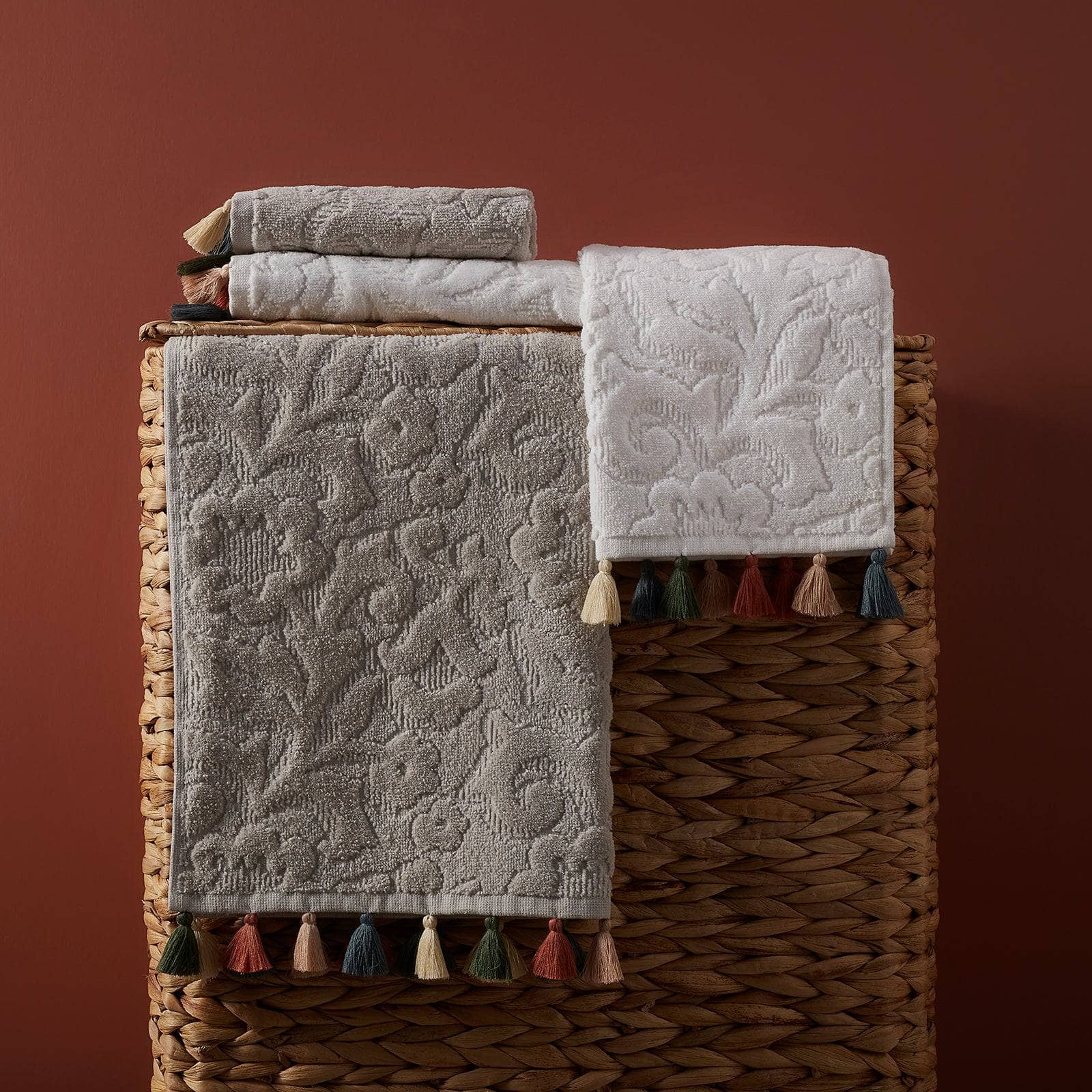 GEORGIABAGS 100% Cotton Velour Fingertip Towel Set (3 Pack