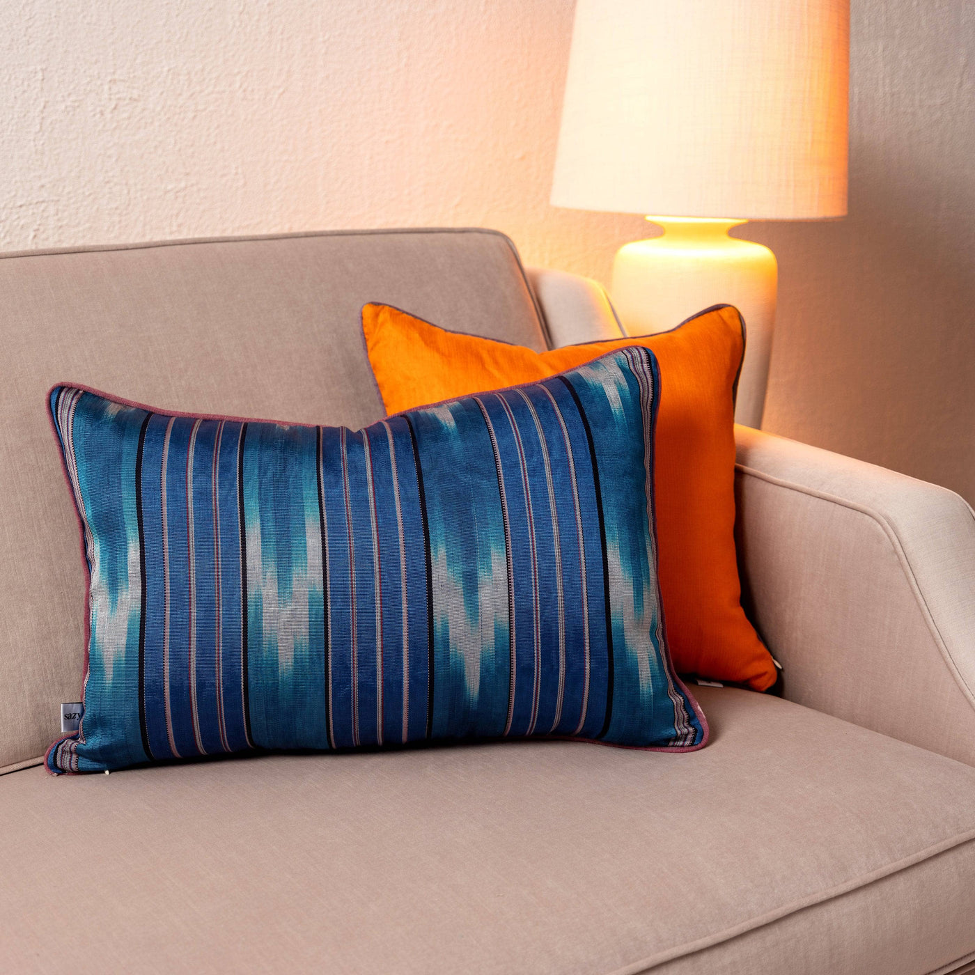 Kutnu Cushion Cover No. 2, Blue, 40x60 cm Cushion Covers sazy.com