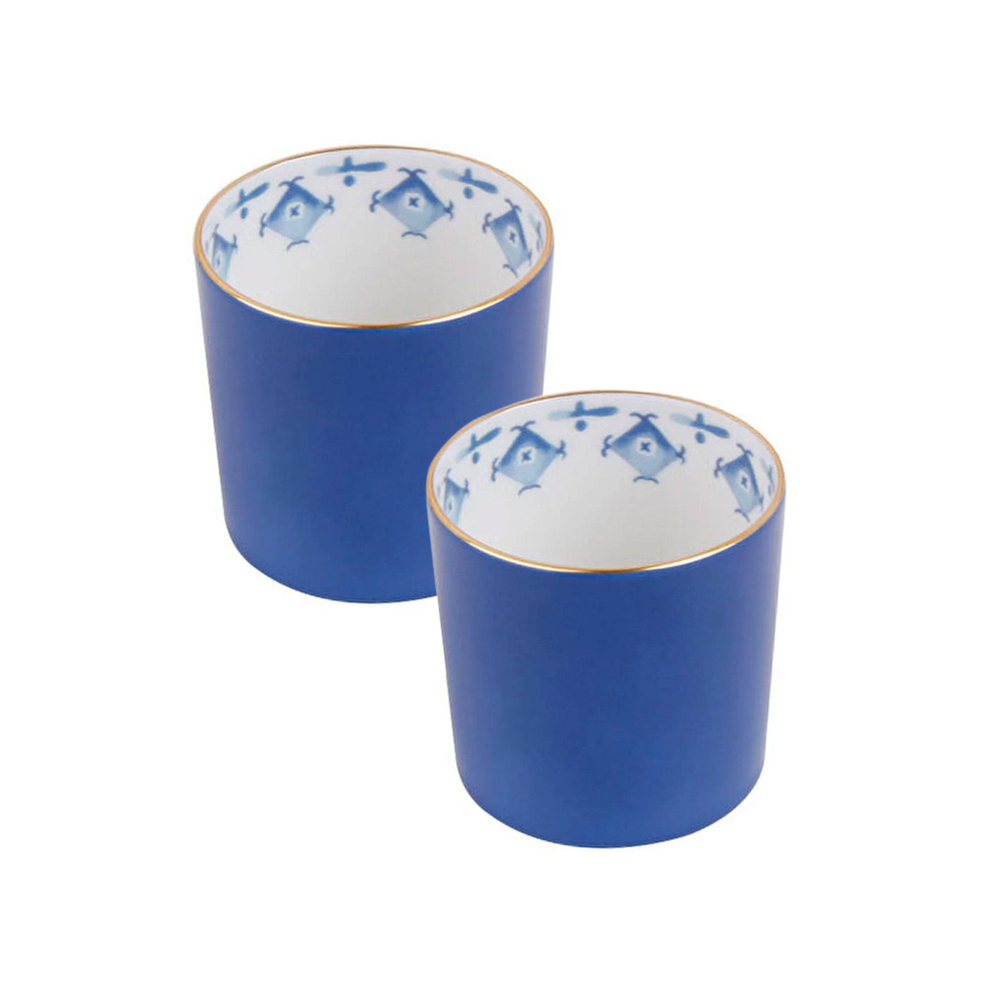Ikat Set of 2 Cups, Blue Cups & Mugs sazy.com