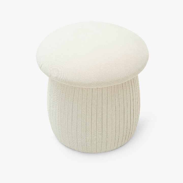 Mushroom Pouffe, Off-White Pouffes sazy.com