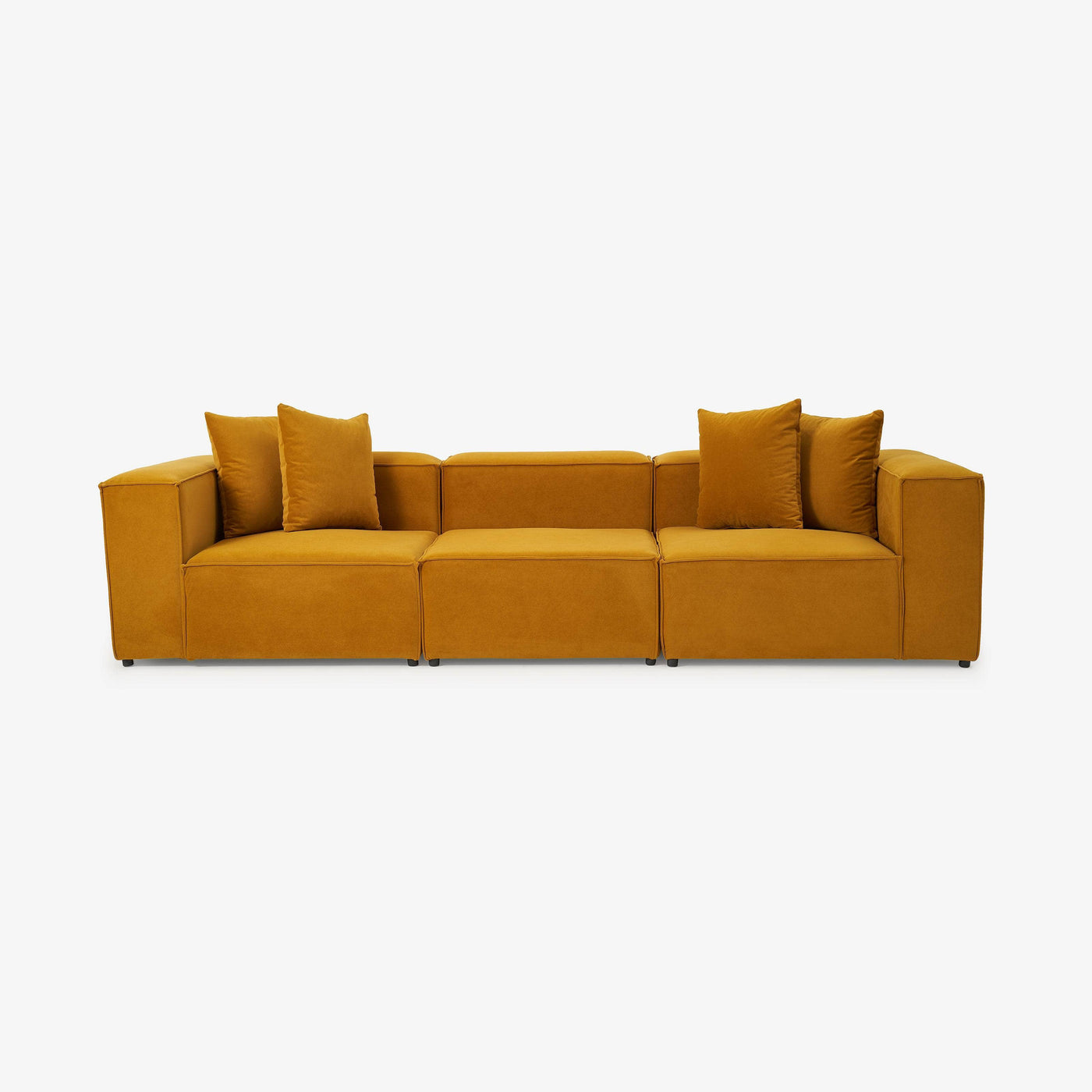 Relax 3 Seater Sofa, Mustard 1