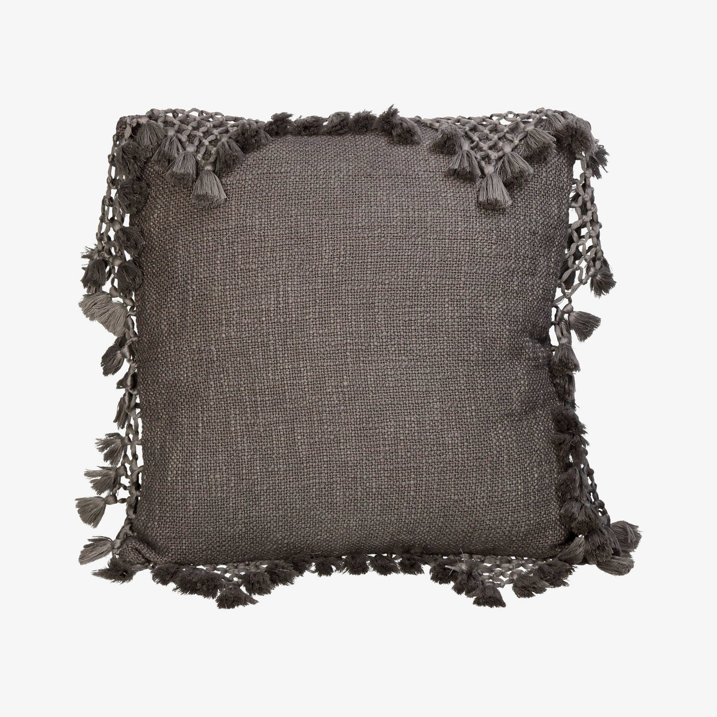 Drea Square Cushion, Dark Grey, 45x45 cm 1