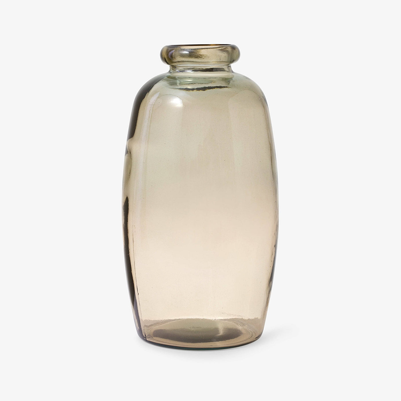 Bell Glass Vase, Light Brown, 35 cm 1