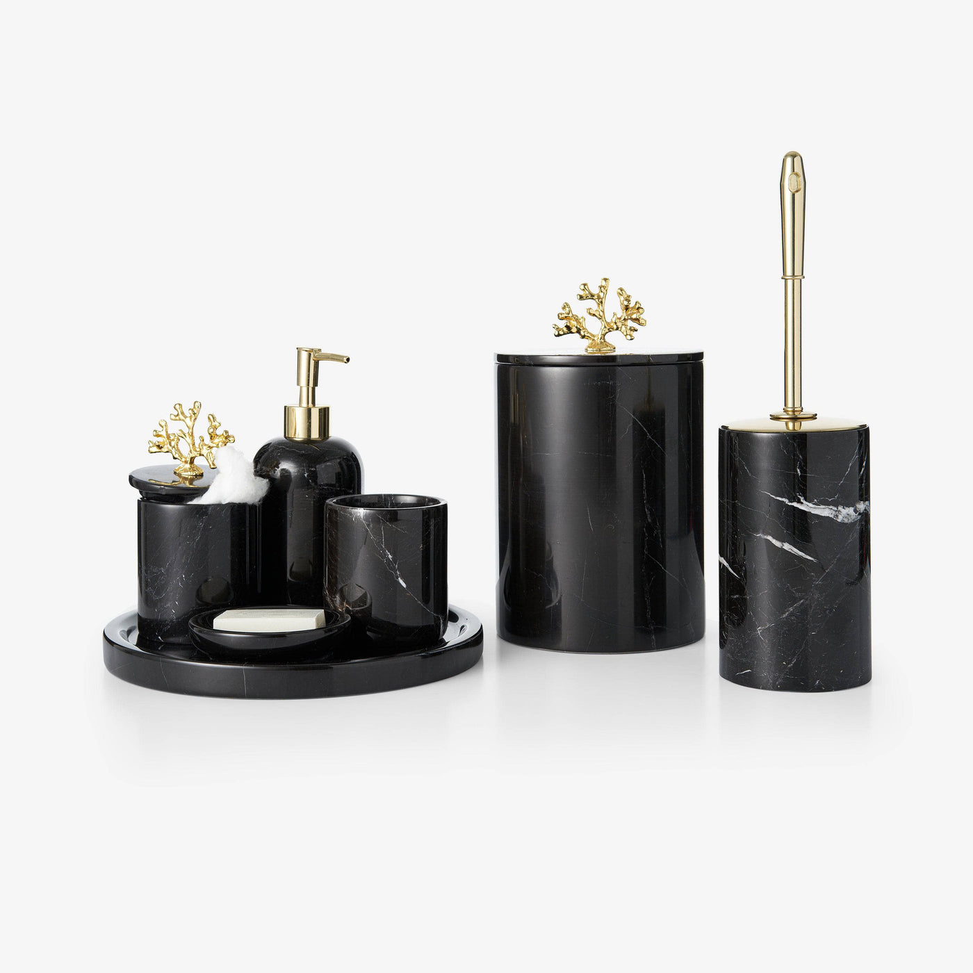 Macerari Marble Soap Dispenser, Black Bathroom Accessories sazy.com