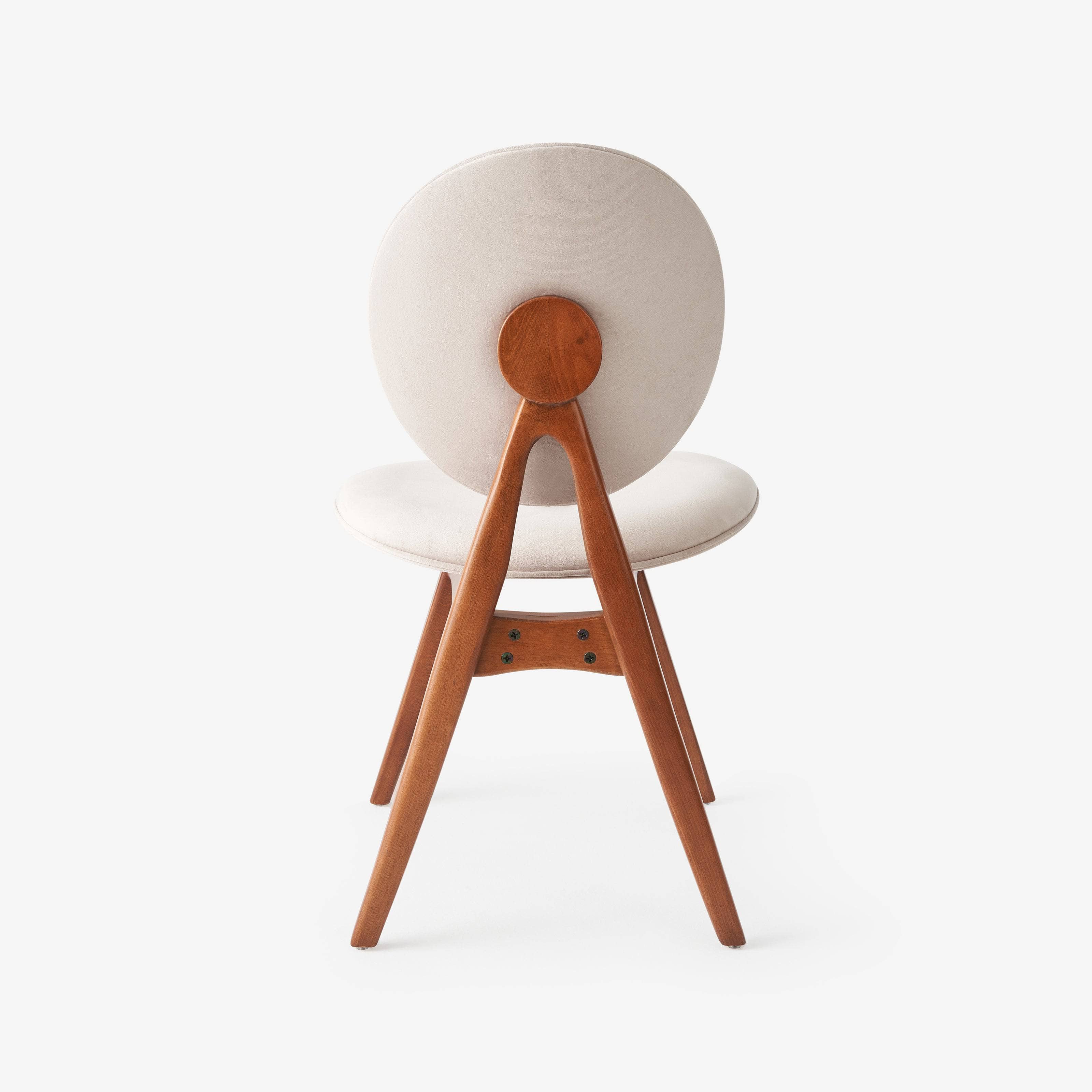 Set of 4 Dining Chairs, OffWhite