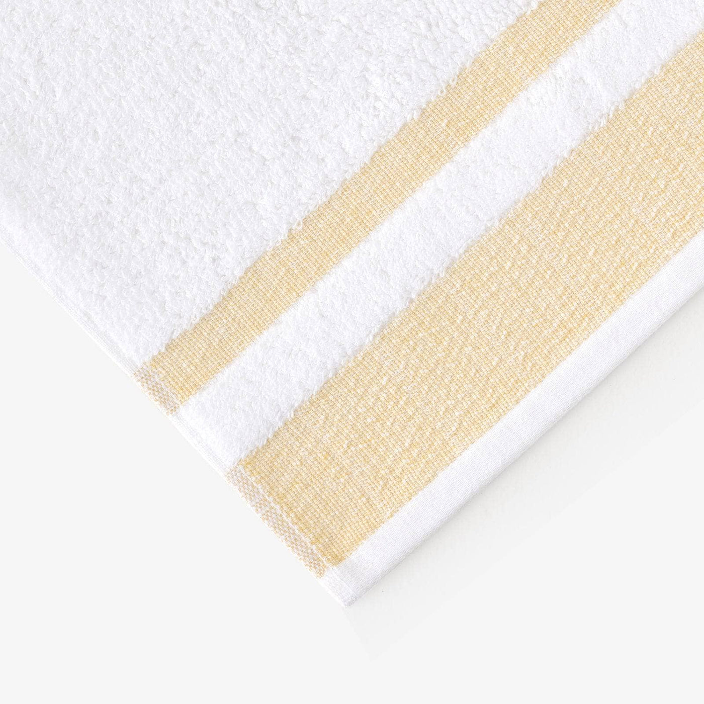 Charlotte Striped 100% Turkish Cotton Bath Towel, Mustard 2