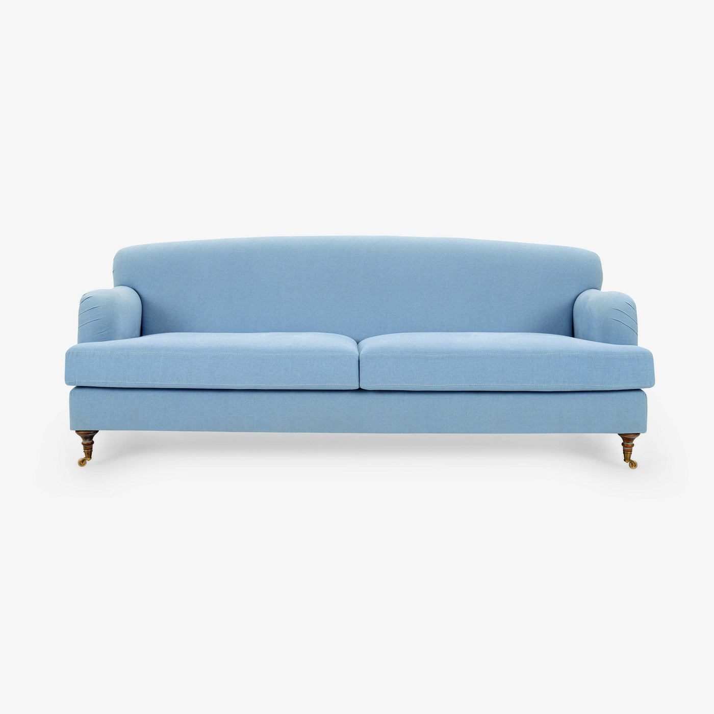 3 Seater Linen Sofa, Baby Blue 1