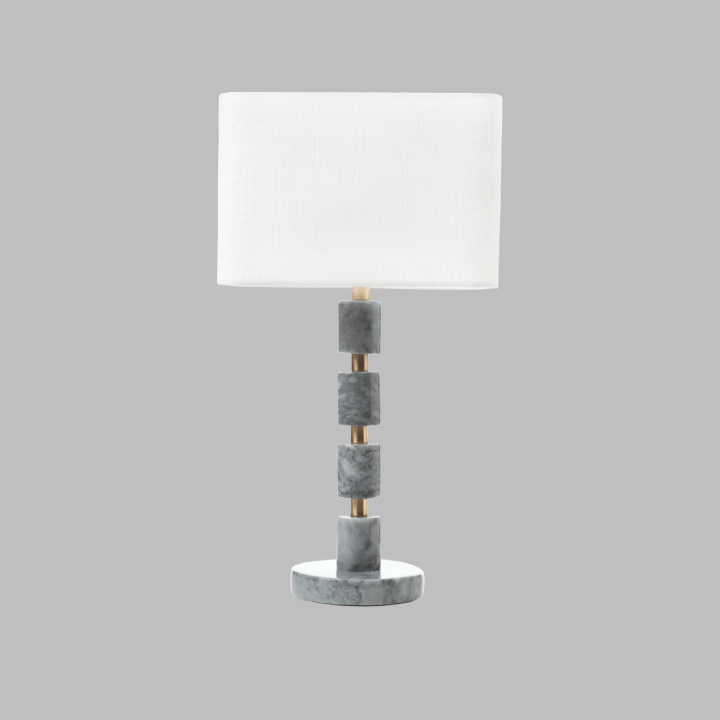 Brancusi Marble Table Lamp, Grey Table & Bedside Lamps sazy.com