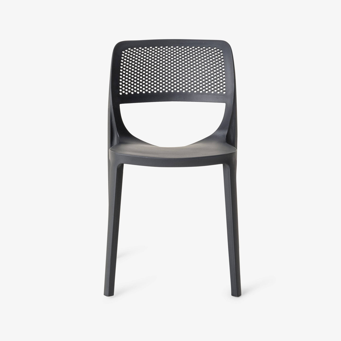 Siena Set of 4 Fiberglass Garden Chairs, Anthracite Grey 1