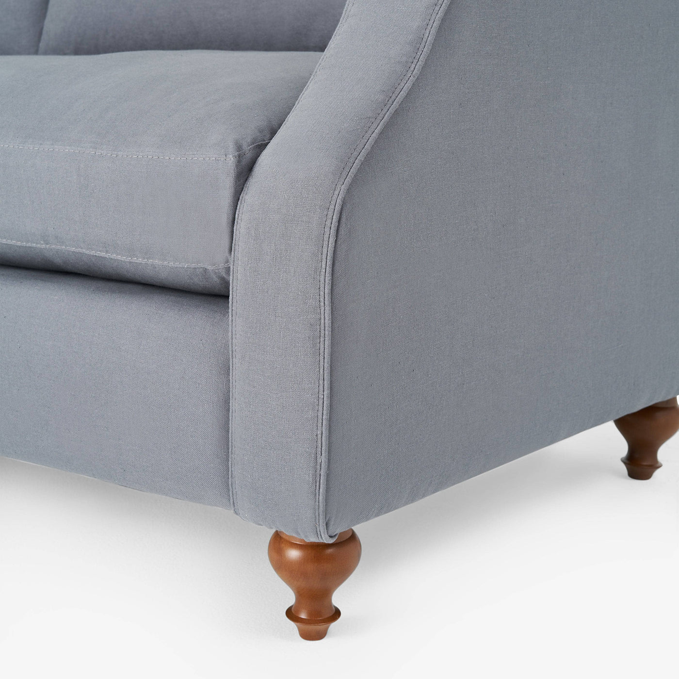 Kristal Linen 3 seater sofa, Grey 3