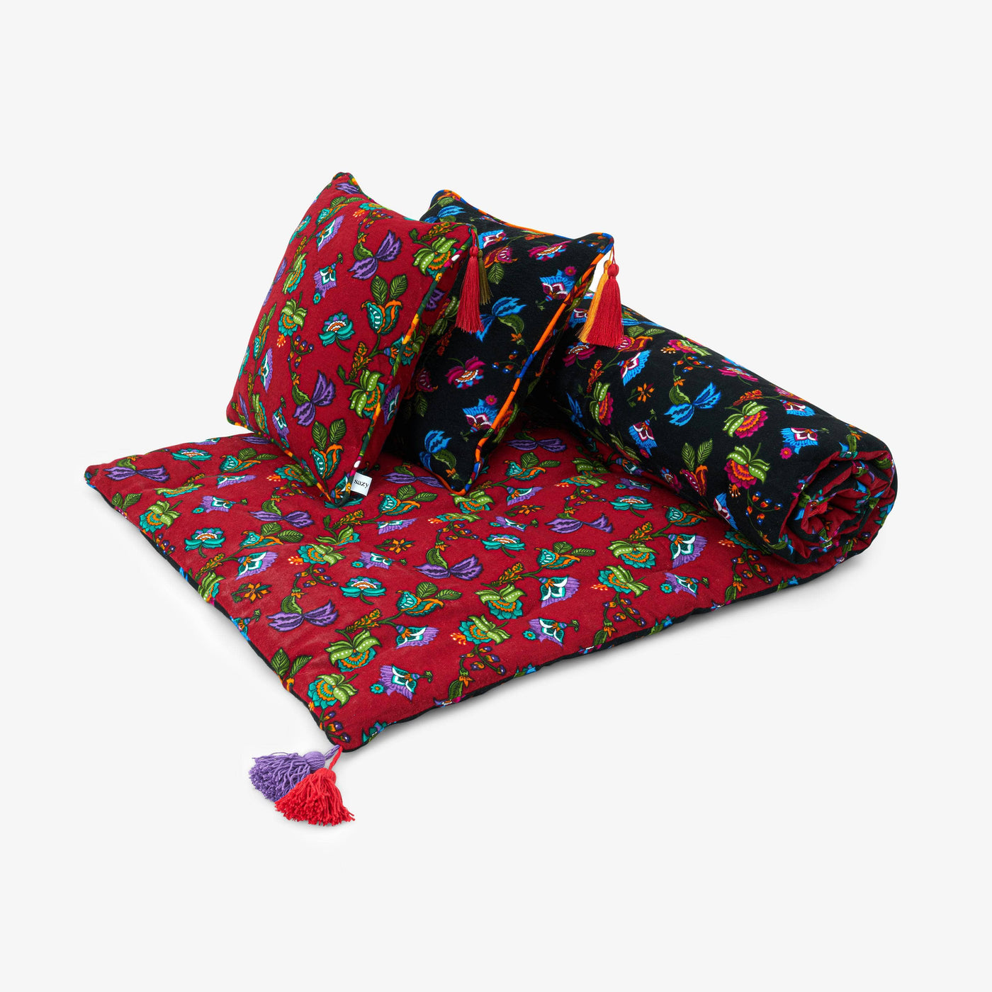 Leono Bolster Cushion, Red, 70x200 cm Cushions sazy.com