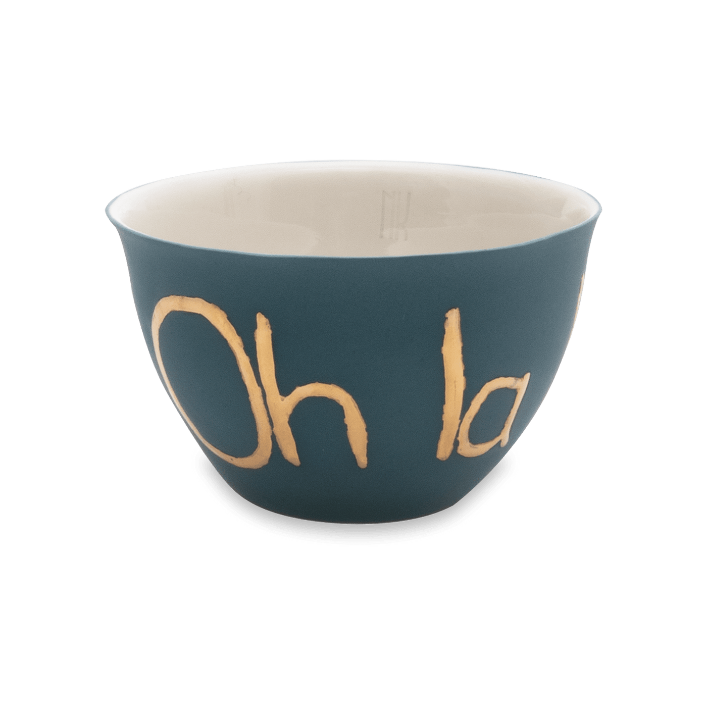 Handmade Oh La La Cup, Green - Gold, 110 ml Cups & Mugs sazy.com