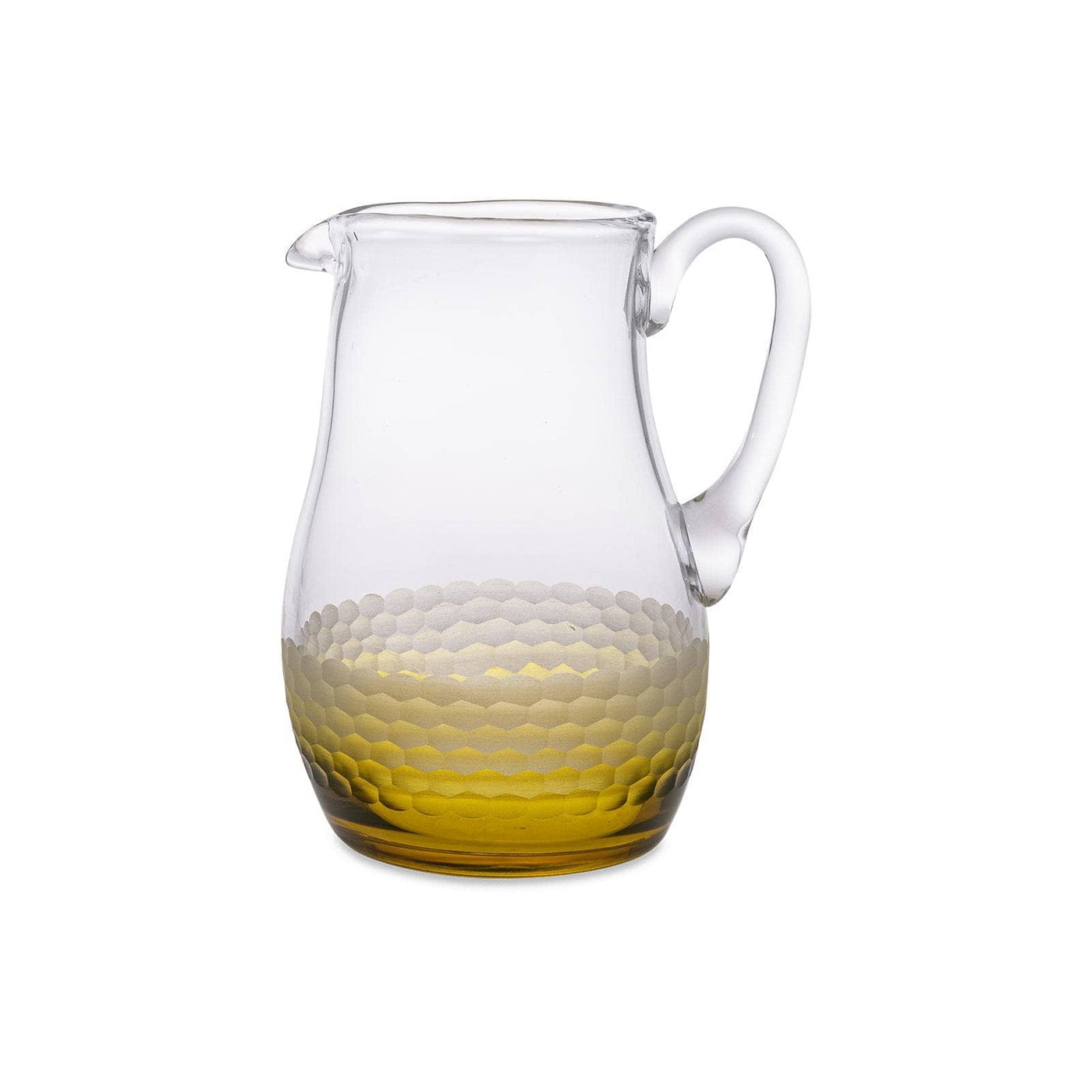 Bermondsey Glass Jug, Mustard, 1.75 L 1
