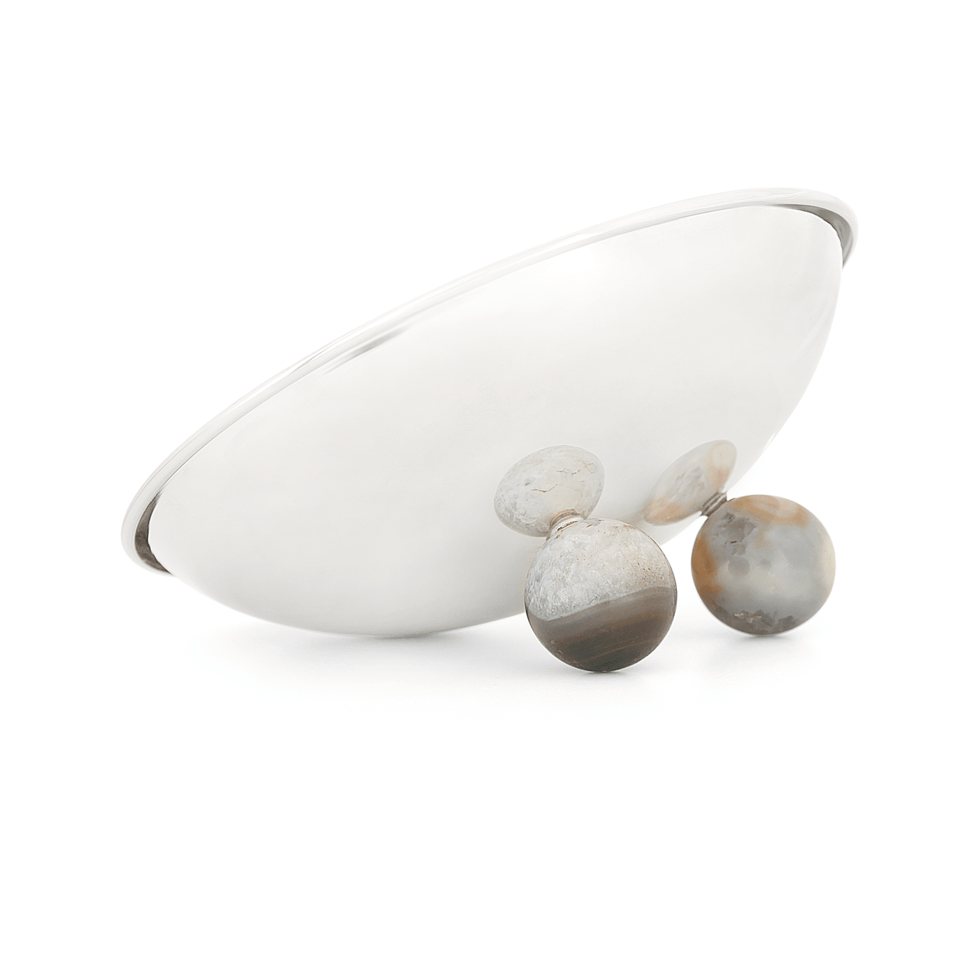 Ashwin Decorative Bowl, Silver Decorative Accessories sazy.com