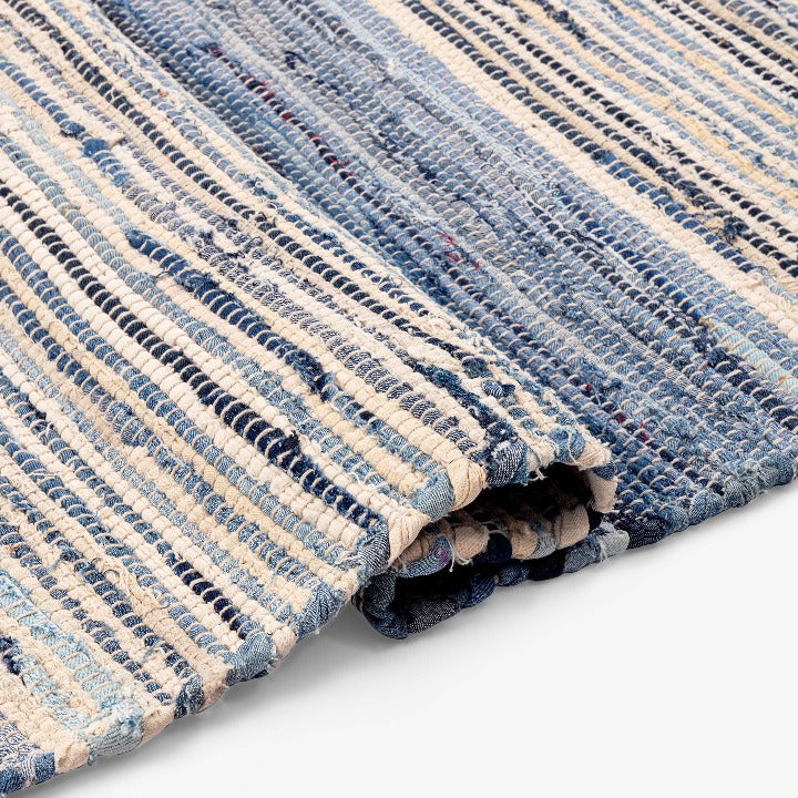 Toren Rug, Off-White - Blue,120x180 cm Modern Rugs sazy.com