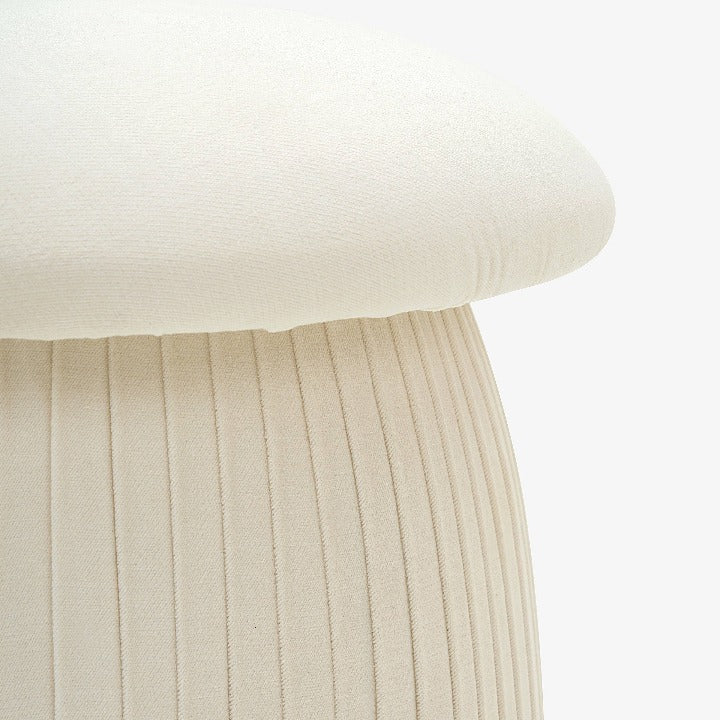 Mushroom Pouffe, Off-White Pouffes sazy.com