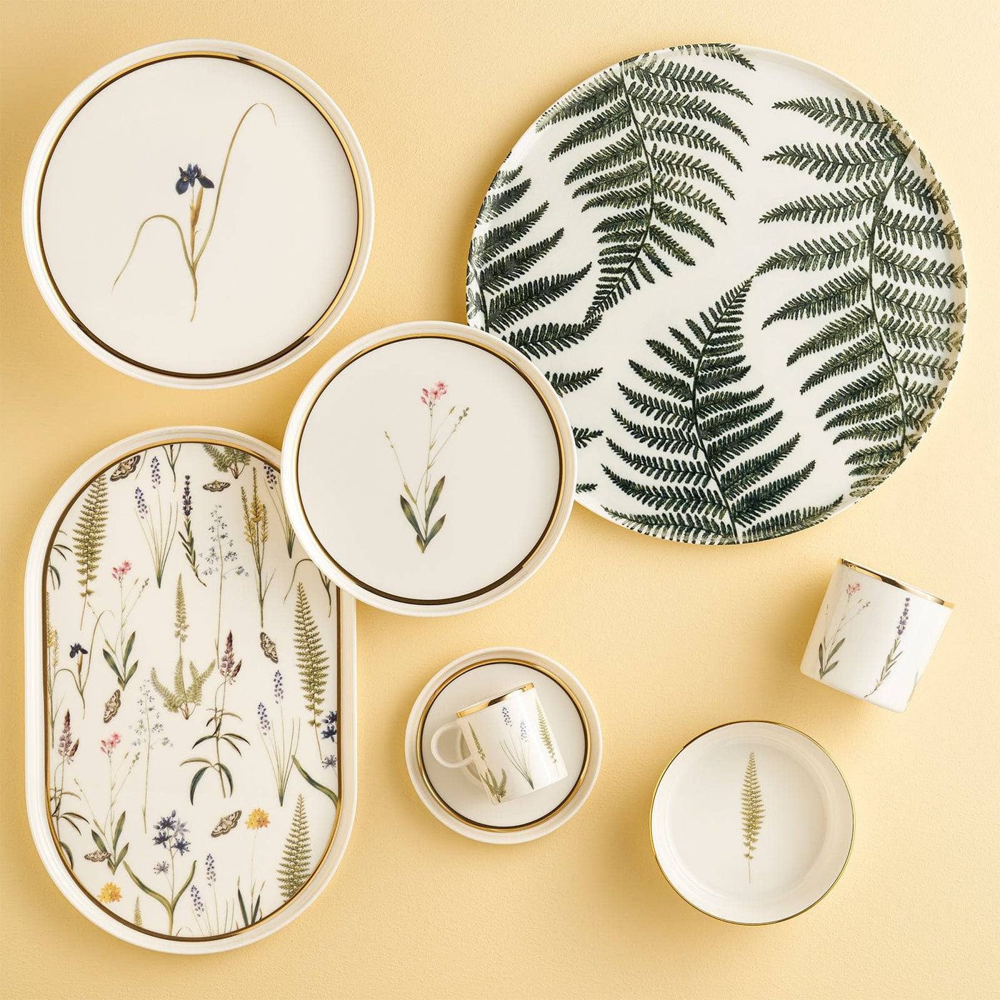 Botanical Set of 6 Deep Plates, 19 cm 5