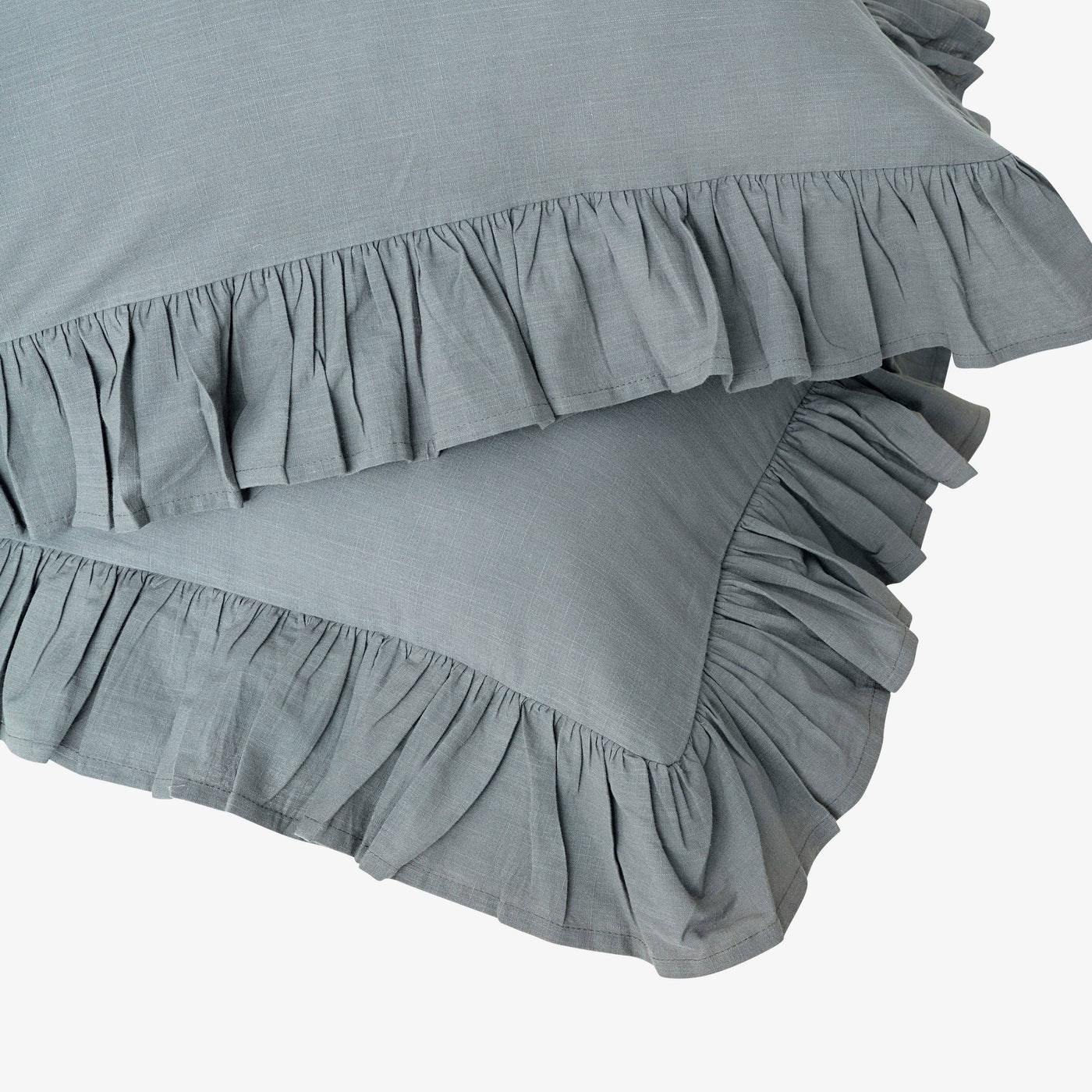 Ruby 100% Turkish Cotton Duvet Cover Set + Fitted Sheet, Anthracite Grey, Double Size Bedding Sets sazy.com