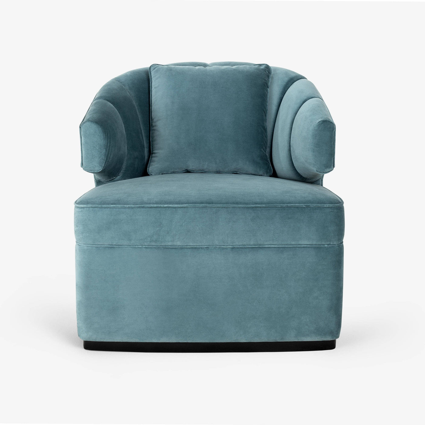 Forli Velvet Accent Chair, Blue Armchairs sazy.com