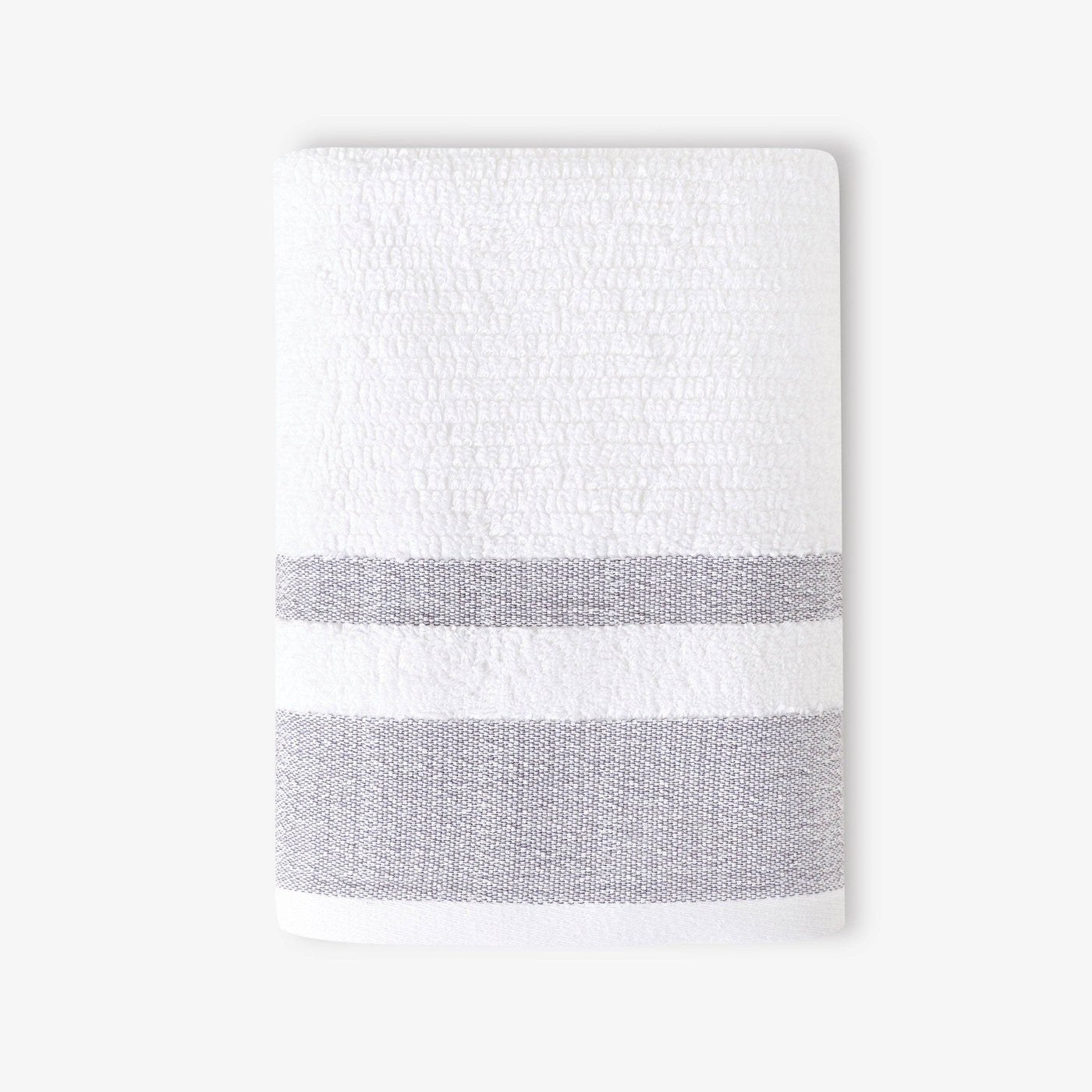 Charlotte Set of 2 Striped 100% Turkish Cotton Hand Towel, Anthracite Grey, 50x90 cm 2