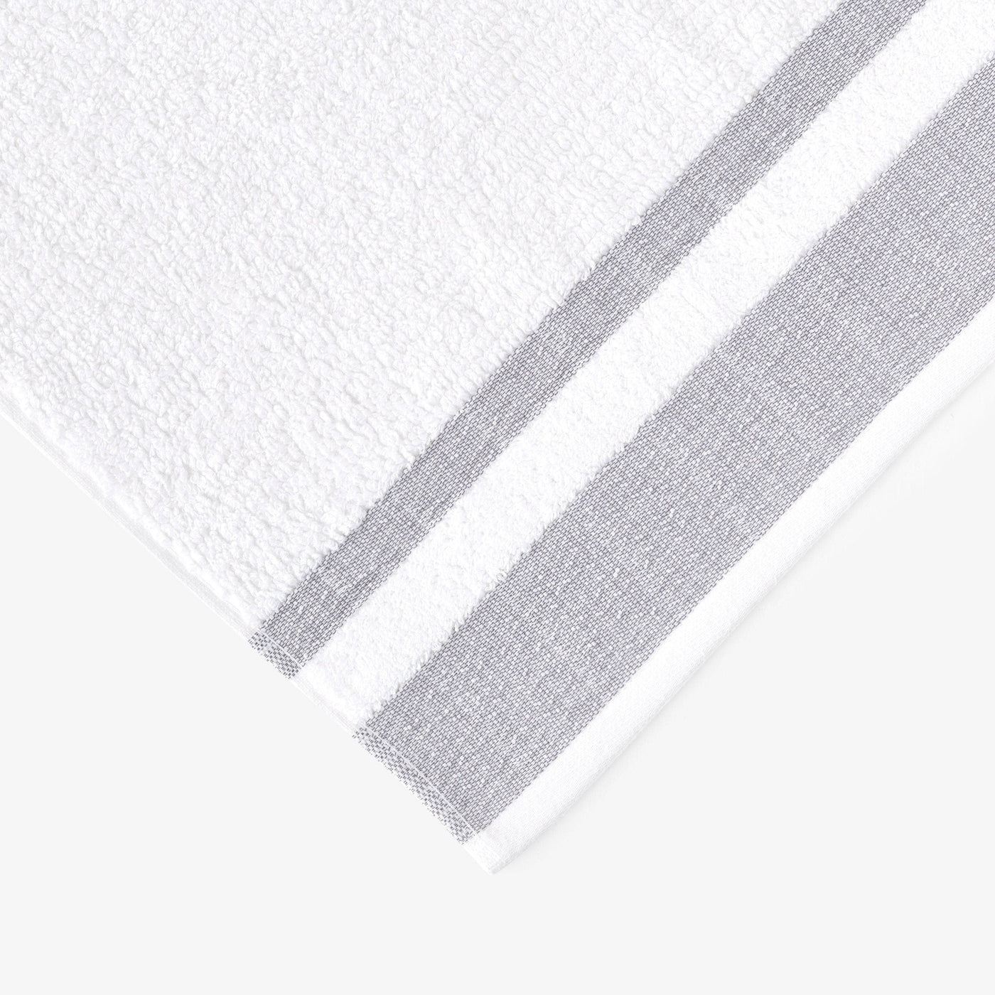 Charlotte Striped 100% Turkish Cotton Towel Set, Anthracite Grey Towel Sets sazy.com