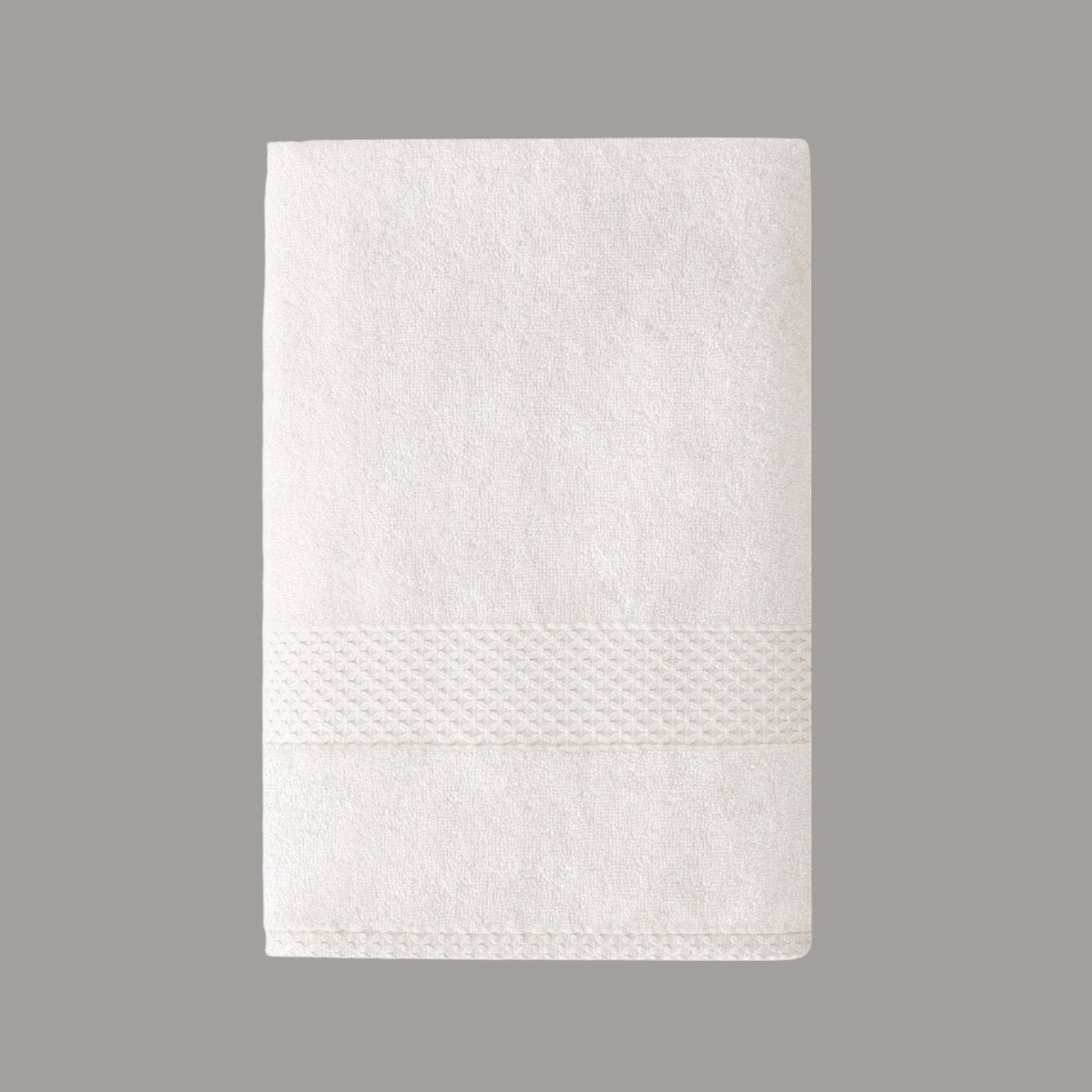 Aqua Fibro Extra Soft 100% Turkish Cotton Bath Towel, Off-White 1