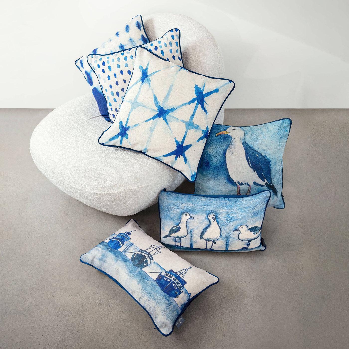 Sandy Sailing Cushion, Blue, 30x50 cm Cushions sazy.com